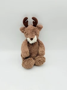 Peluche renna timida Jellycat marrone medio Londra giocattolo morbido LEGGI 12" - Foto 1 di 10