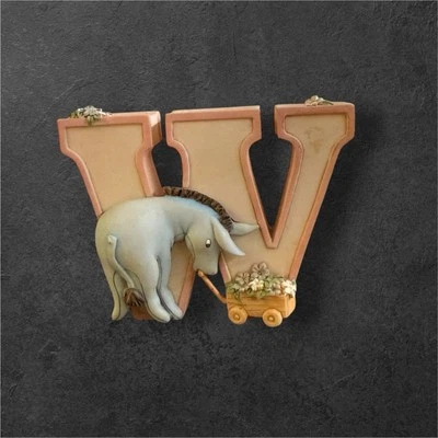 Vintage Disney Classic Pooh “W” Wall Letter - Eeyore Figurine by Michel & Co. - Image 1 of 4