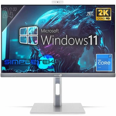 All IN One 24 " 2K 75HZ i7 6° Gen Win 11 RAM 64GB SSD 4TB Gpu GTX1660 6GB Gaming - Image 1 of 4