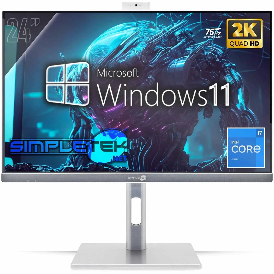 All IN One 24 " 2K 75HZ i7 6° Gen Win 11 RAM 64GB SSD 4TB Gpu GTX1660 6GB Gaming - Image 1 of 4