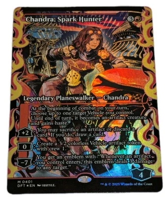 Chandra, Spark Hunter Showcase Foil Aetherdrift Planeswalker Magic The Gathering - Image 1 of 2
