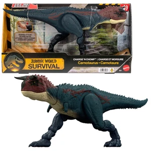 Jurassic World Survival Charge 'n Chomp Carnotaurus Dinosaurier Actionfigur Neu - Bild 1 von 11