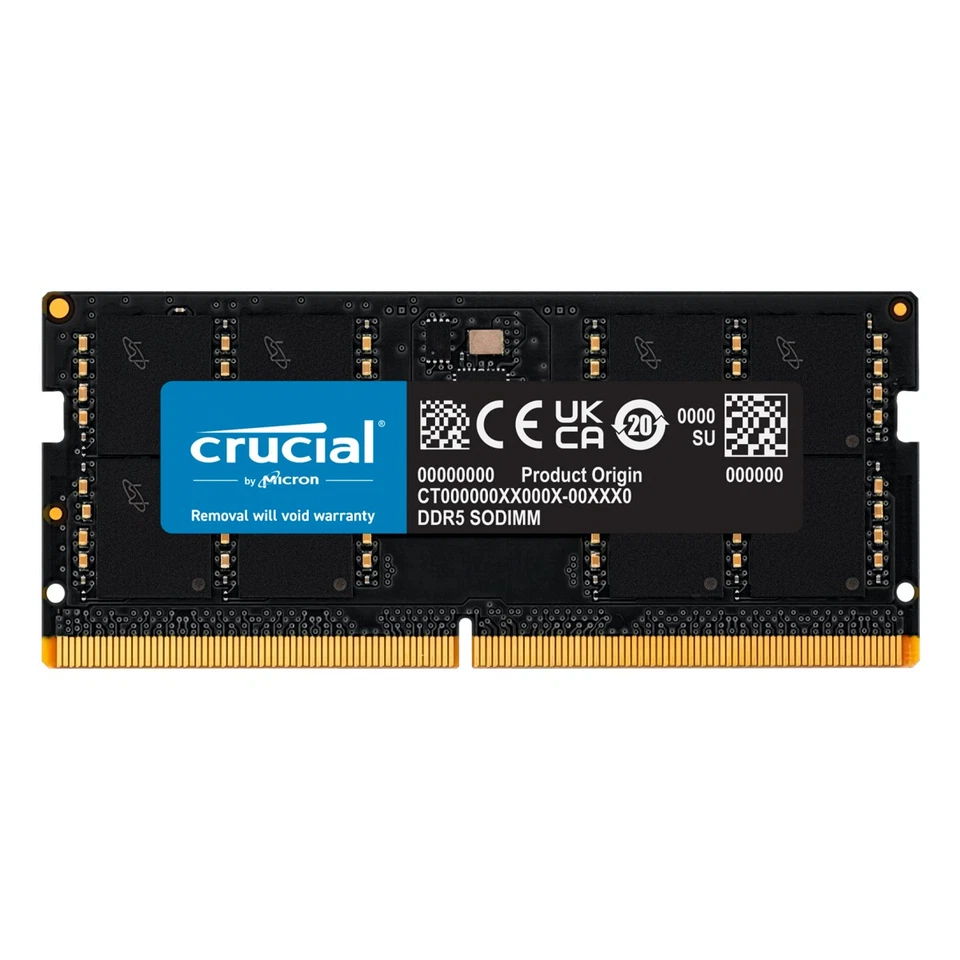 Crucial 32GB DDR5-5600 CL46 SO-DIMM Arbeitsspeicher - Bild 1 von 1