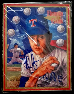 NOLAN RYAN AUTÉNTICO AUTO 1993 HEROES OF THE GAME CERTIFICACIÓN #401/500 26294 - Imagen 1 de 7
