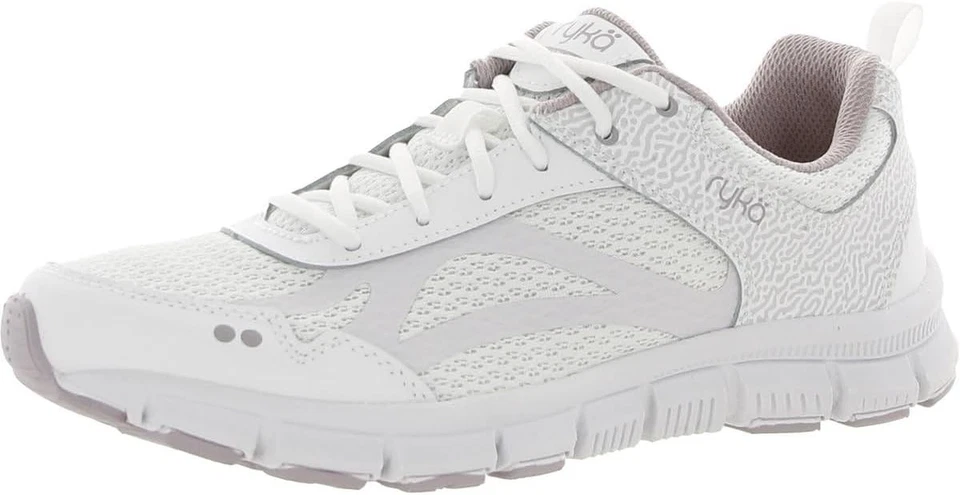 Ryka Womens Harlee White Athletic and Training Shoes 11 Wide (C D W) BHFO 0244