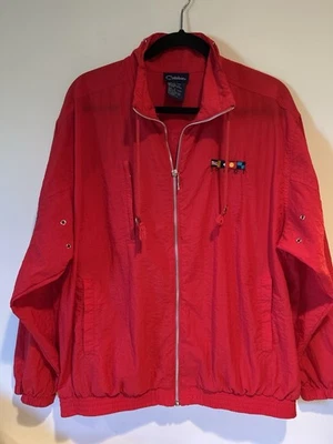 Chaqueta cortavientos Catalina Sport de colección roja náutica cremallera completa con bolsillos talla L Foto 1 de 4