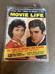Vintage 1959 Movie Life Magazine Elvis Fabian Byrnes Garner Weld Avalon Hunter - Picture 1 of 1