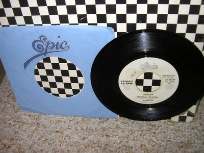 MICHAEL JACKSON/QUINCY JONES-Thriller-OR.'82 ALLEN ZENTZ NM-PROMO ONLY 45+SLEEVE - Image 1 of 2