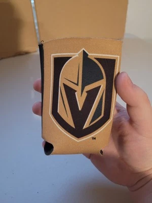 Vegas Golden Knights Can Cooler Drink Coozie Gold Black NHL - Image 1 of 4