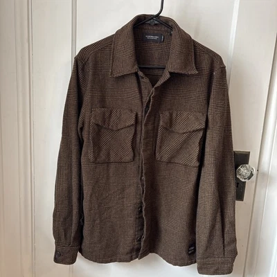 Sobrecamisa Scotch & Soda Para Hombres M Bolsillos Utilitarios Camisa Relajada Chaqueta de Transición Foto 1 de 4