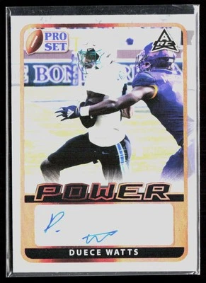 2021 Pro Set Power #BA-DW1 Duece Watts Auto - Image 1 of 2
