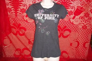 Victoria's Secret University Of Pink T-Shirt Pilze Doggy Taube Junior XS - Bild 1 von 3