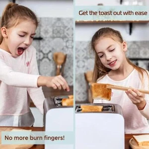 Bamboo Wood Toast Tong Wooden Toaster Tongs Eco Friendly - - Picture 1 of 13