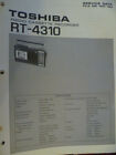Toshiba Rt-4310  Radio Cassette  Service Manual