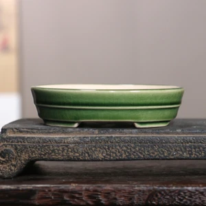 Retro Purple Sand Flower Pot Ceramic Bonsai Pot Succulent Decorative Pot - Picture 1 of 8