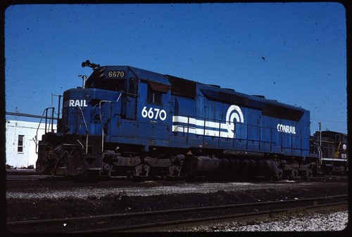Original Rail Slide - CR Conrail 6670 Franklin Park IL 4-1-1984 | eBay