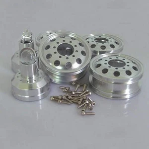 Billet Machined Alloy Rear Wheel for Tamiya 1/14 Scale Semi Truck - Picture 1 of 3