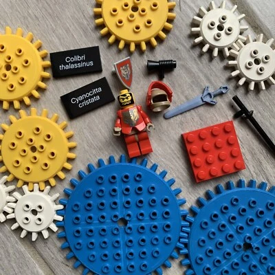 LEGO Santis Red Armor minifigure Castle Knights Kingdom w/ technic gears CC - Image 1 of 4