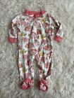 Burts Bees Baby Girl Sz 3 6 Mo Floral One Piece Footed Outfit Adorable