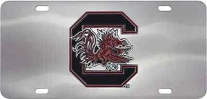 Oklahoma Sooners License Plate Stainless Steel with Large 3D LOC #9A - Picture 1 of 1