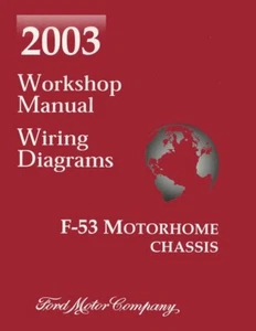 2003 Ford F-53 Motorhome w/ Wiring Diagrams Shop Service Repair Manual Book - Picture 1 of 8
