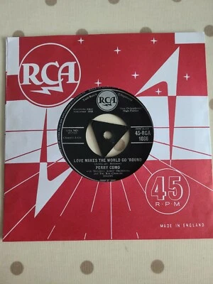 Perry Como" Love Makes The World Go Round " 1958 RCA Records UK 7" Single 45rpm - Image 1 of 3