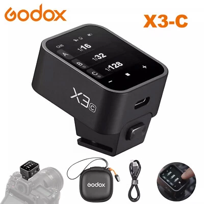 Godox X3 X3-C X3C TTL Wireless Flash Trigger Touch Screen Transmitter for Canon - Image 1 of 4