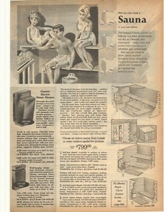 1965 Sears Sauna, Kenmore Shampoonierer doppelseitig Sears Werbung - Bild 1 von 2