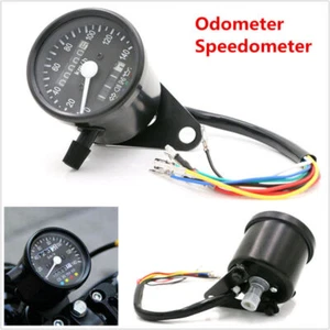 12V Motorcycle ATV LED Backlight Dual Odometer KMH Speedometer Gauge Waterproof - Picture 1 of 12