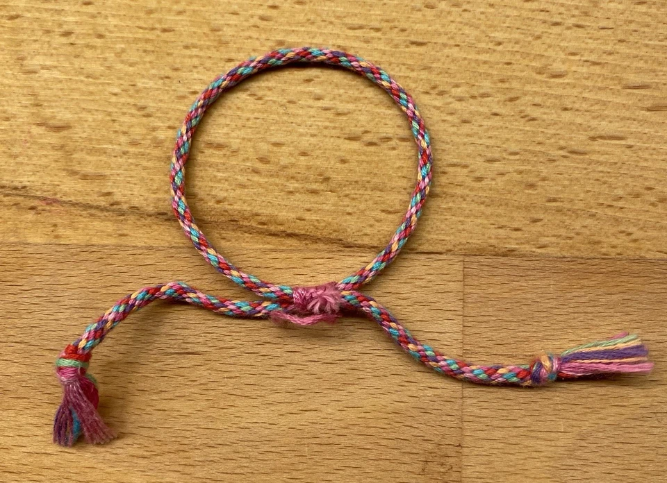 Freundschaftsarmband,  Erwachsene o. Kinder, Baumwolle, Makrameeverschluss - Bild 1 von 1