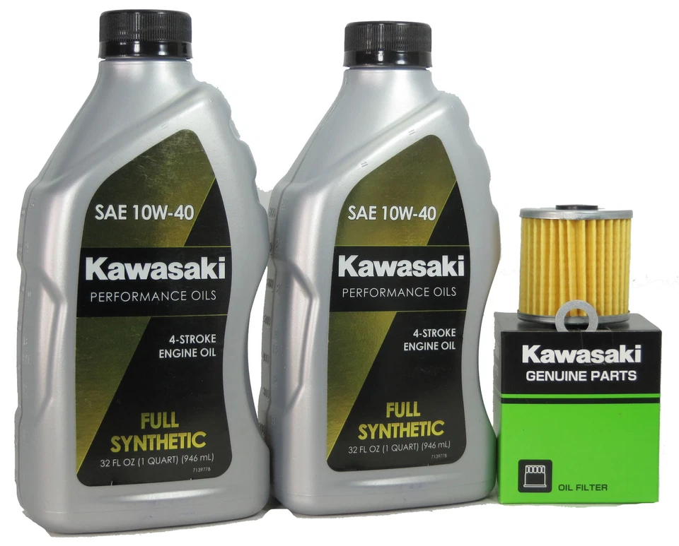 Kawasaki KLR250 1980 kit de cambio de aceite sintético completo Foto 1 de 1