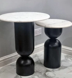 Liang & Eimil Babel Nesting Side tables (set of 2) - Matt Black - Picture 1 of 11
