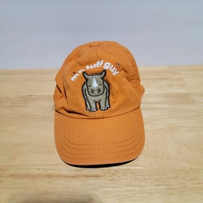 Gorra de béisbol naranja Gymboree para niños talla 0-12 meses Mr Tuff Guy Rhino Foto 1 de 4