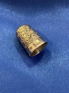 Birmingham Hallmark 1902 H. FOWLER / H.F SOLID STERLING SILVER THIMBLE - Picture 1 of 12