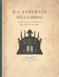 H. C. ANDERSEN BILLEDBOG Picture Book 1924 Hans Christian Andersen Paper Cuts - Foto 1 di 4