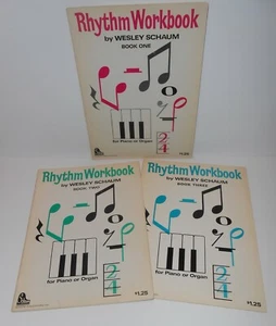 Lot of 3 RHYTHM WORKBOOKS By Wesley Schaum - Picture 1 of 6