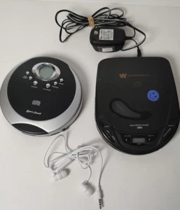 2 VTG CD Players - Lenoxx Sound CD-855 Portable & Westinghouse 1002 AC Adapt - Picture 1 of 14