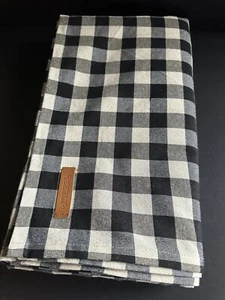 Cuisinart 60x102 Black Buffalo Check Cotton Polyester Tablecloth - Picture 1 of 22