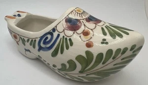 Royal Delft Polychrome De Porceleyne Fles Floral Dutch Shoe - Picture 1 of 7