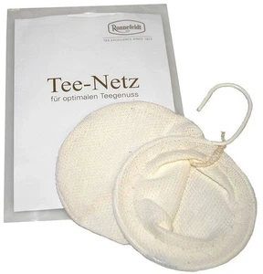 Ronnefeldt Teesieb aus Baumwolle 9cm, wiederverwendbar, für 6 Tassen Tee - Bild 1 von 2