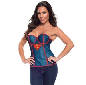 Sexy Supergirl Corset Bustier Medium  / Large 6-14 Cosplay Superman - Picture 1 of 3