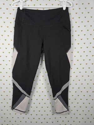 Victorias Secret ROSA Mediano Negro Capri Recortado Leggings Pantalones  Foto 1 de 4