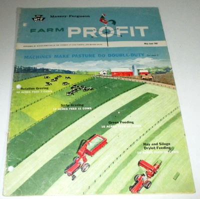 Massey Ferguson MAY-JUNE 1961 Farm Profit Magazine Scott Implement Platteville W - Image 1 of 4