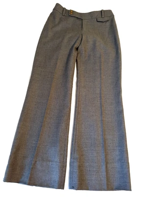 Pantalones holgados Lilly Pulitzer para mujer talla 2 (4) gris lana mezcla cachemir palma playa Foto 1 de 4