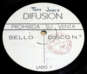 Test Pressing TOM JONES Very Best White Lbl Uruguay Demo R&B Soul LP RARE - Picture 1 of 5