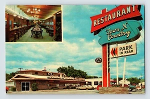 AK South Dakota Sioux Falls SD Town N Country Restaurant 60er Jahre unbespielt - Bild 1 von 2