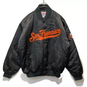 Vintage 90s San Francisco Giants Starter Diamond Collection Satin Jacket Size XL - Bild 1 von 5