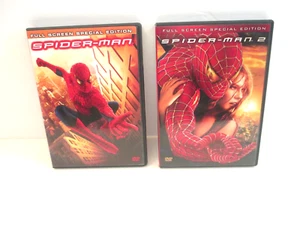 Spider- Man And Spider-Man 2  DVD Lot Full Screen Special Edition 2 Disc Per DVD - Bild 1 von 6