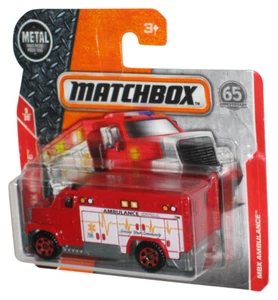 Matchbox MBX Rescue 9/30 (2017) Red Ambulance Toy 60/125 - (Short Card) - Picture 1 of 1