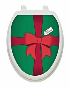 Caja de regalo de Navidad tatuajes de inodoro vinilo tapa extraíble decoración - Imagen 1 de 2
